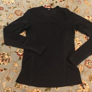 Lululemon black long sleeve, size 4